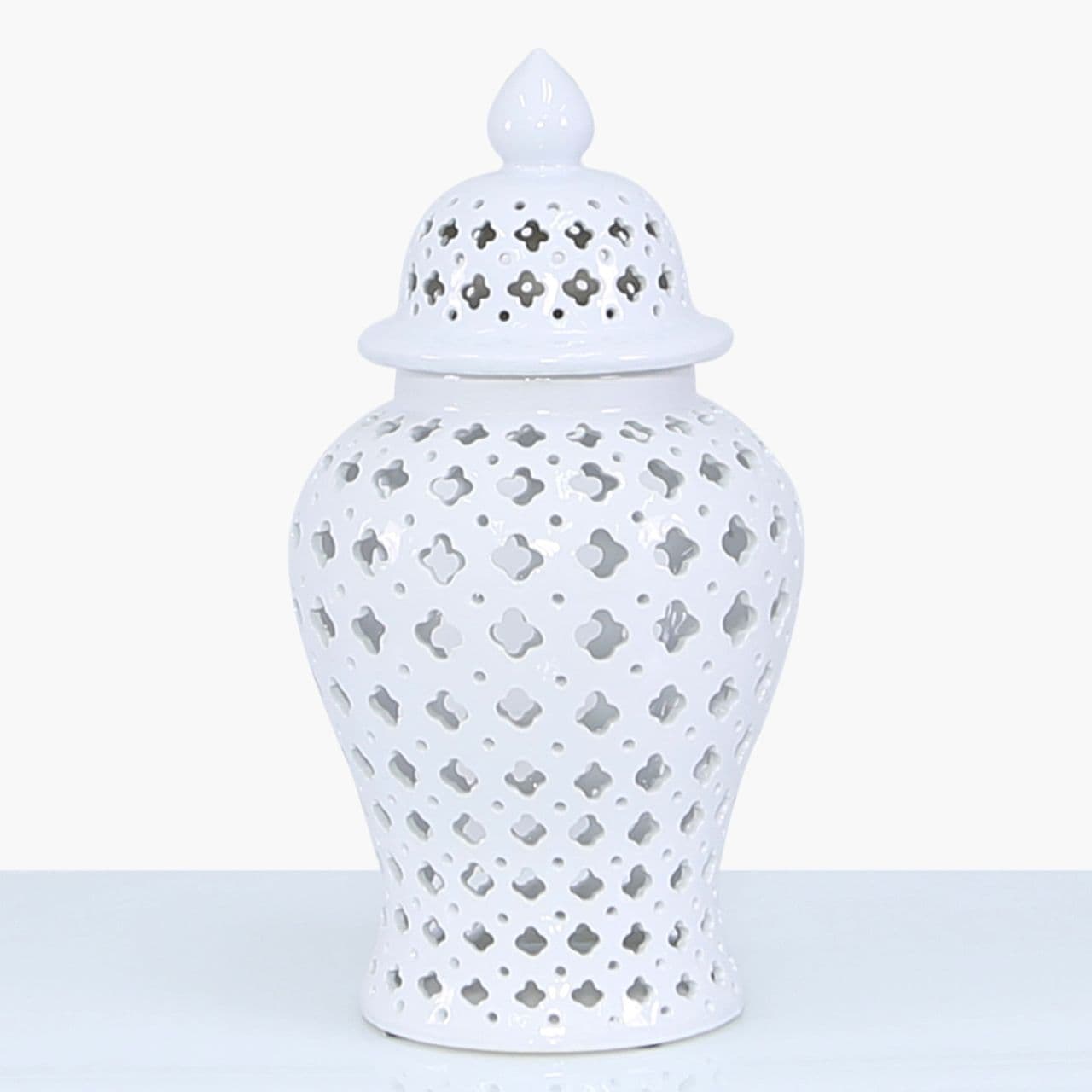 [EKM-AUTOGENERATED]46cm Luxe Decor Ginger Jar White