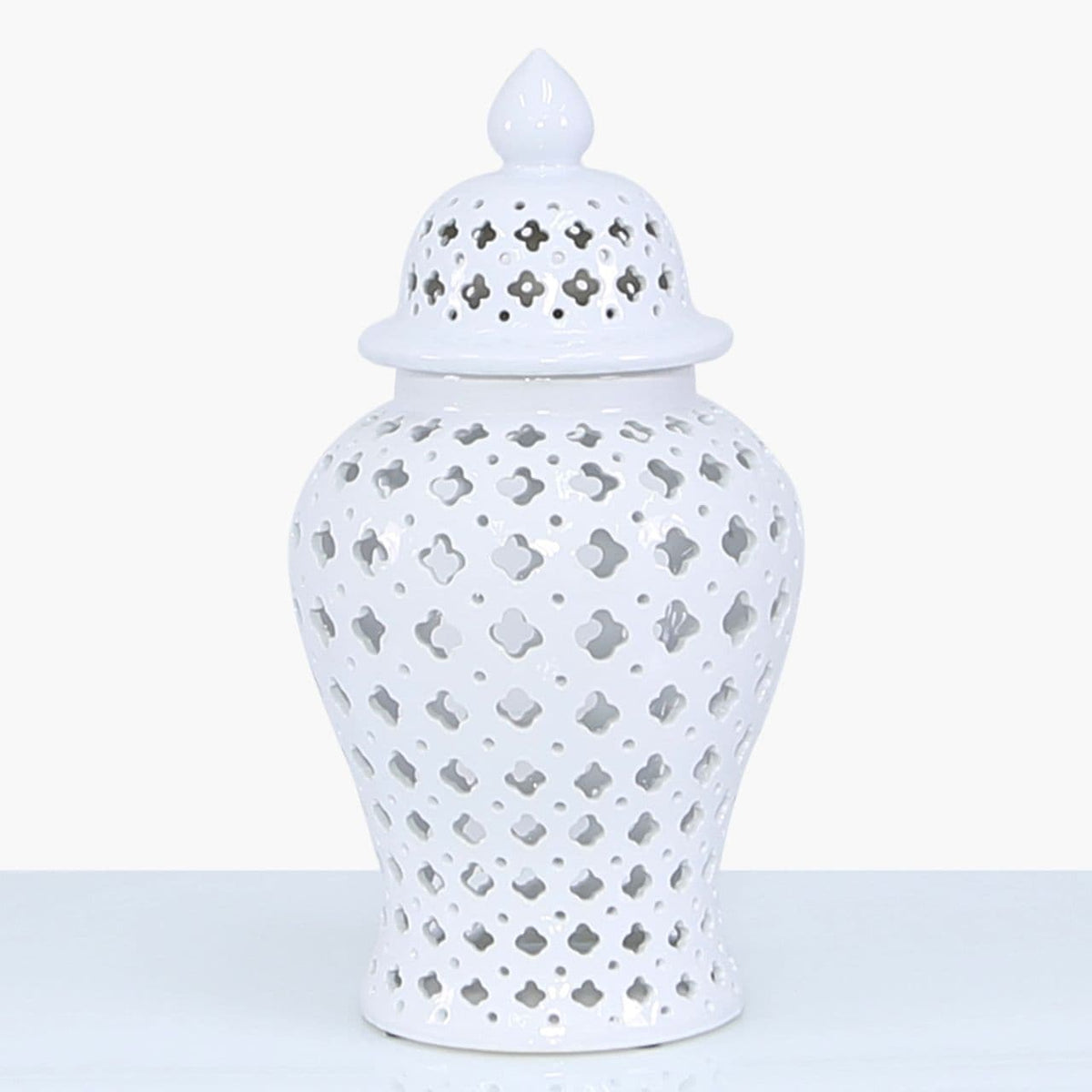 [EKM-AUTOGENERATED]46cm Luxe Decor Ginger Jar White