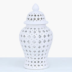 [EKM-AUTOGENERATED]46cm Luxe Decor Ginger Jar White