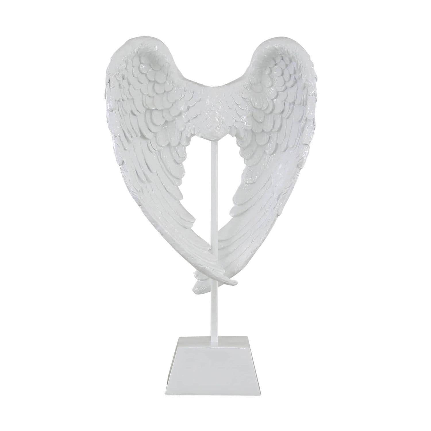 [EKM-AUTOGENERATED]495cm Angel Wing Decoration On Stand Shiny White