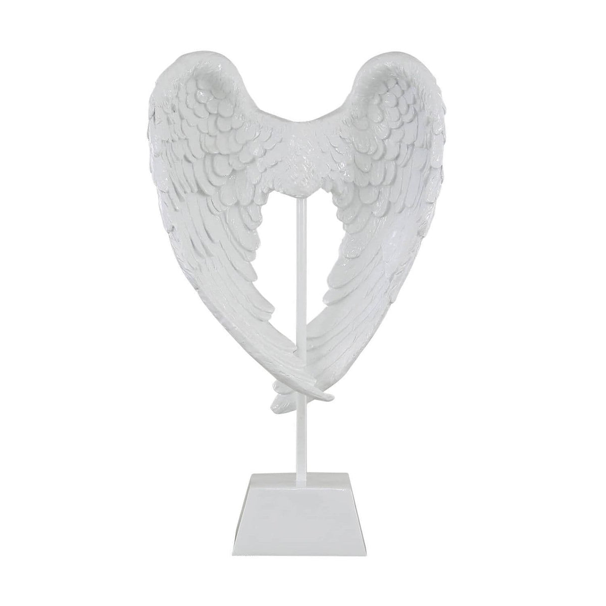 [EKM-AUTOGENERATED]495cm Angel Wing Decoration On Stand Shiny White