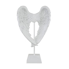 [EKM-AUTOGENERATED]495cm Angel Wing Decoration On Stand Shiny White