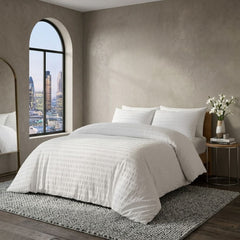 About Home Double Seersucker Duvet - Touch of Down Luxury Microfibre