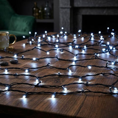 Eveready 240 Cool White LED Solar String Lights - 22m Garden Decor