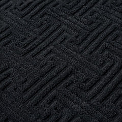 Greek Style Black Rug 160x230cm | Washable Anti-Slip Living Room Carpet