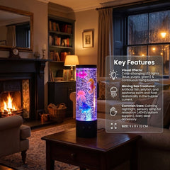 Home Luxe Under The Sea LED Bubble Lamp Colour Changing Light | 29cm