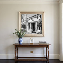 Dior Fashion Champagne Step Frame 70x70cm Luxury Wall Art Home Decor