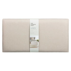 Cream Linen Effect Storage Ottoman Bench & Coffee Table - 76cm