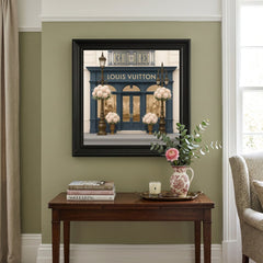 LV Boutique Black Step Frame Wall Art 70x70cm Luxury Home Decor Accent