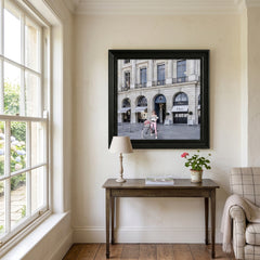 Dior Joaillerie Black Step Frame Luxury Wall Art 70x70cm Home Decor