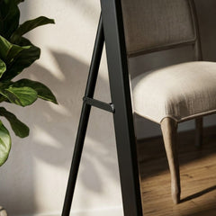 Verona Black Soft Edged Metal Mirror - 60x165cm Modern Full Length