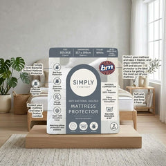 Simply Everyday Anti-Bacterial Double Quilted Mattress Protector - 2 Pack