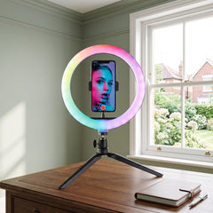 Aura Desktop LED Ring Light with Tripod for Videos & Livestreaming