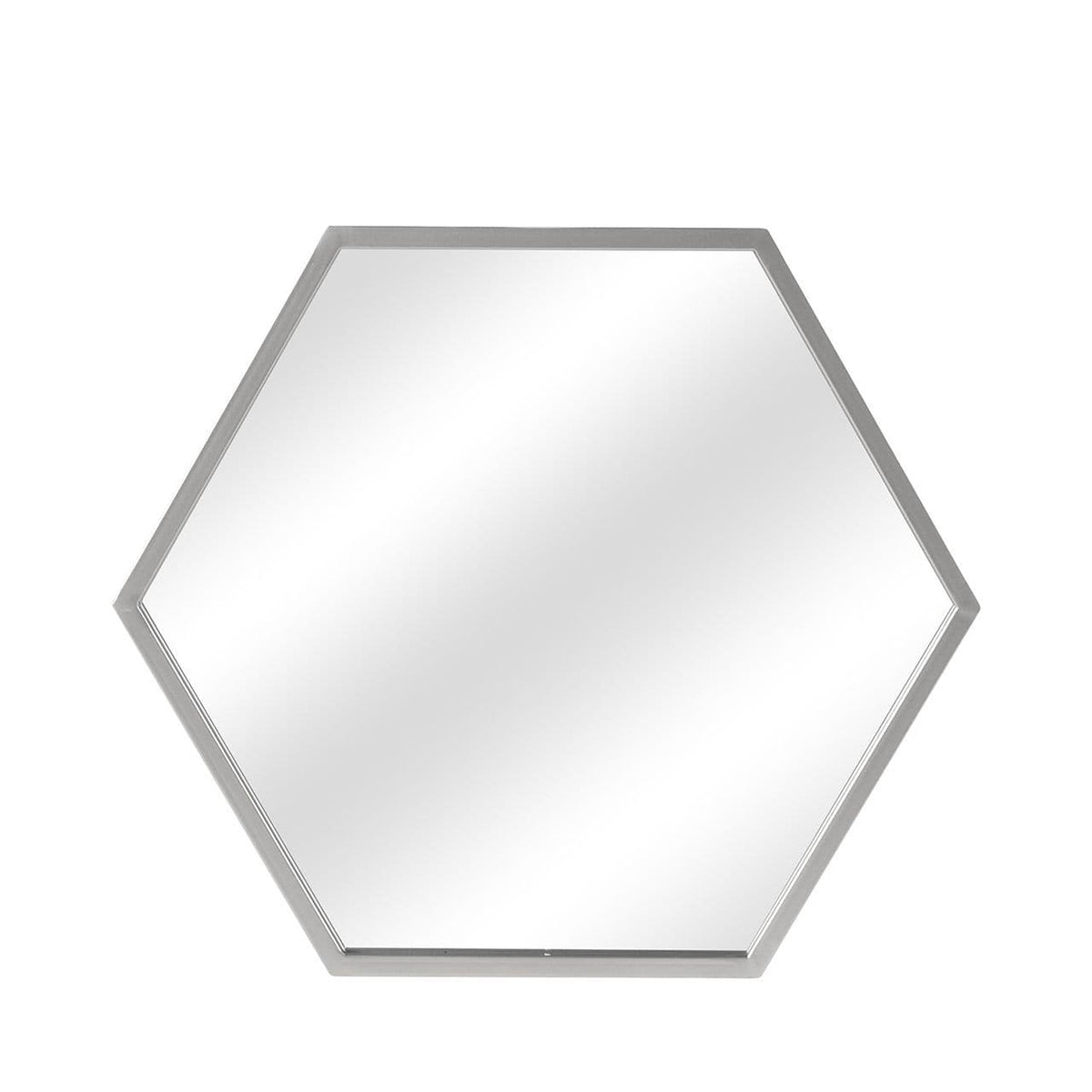 [EKM-AUTOGENERATED]50cm Silver Border Hexagon Mirror