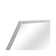 50cm Silver Border Hexagon Mirror