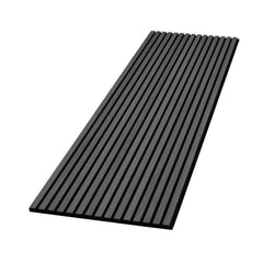 60cm x 240cm Dark Grey Fluted Wall Panel - Home Luxe Interior