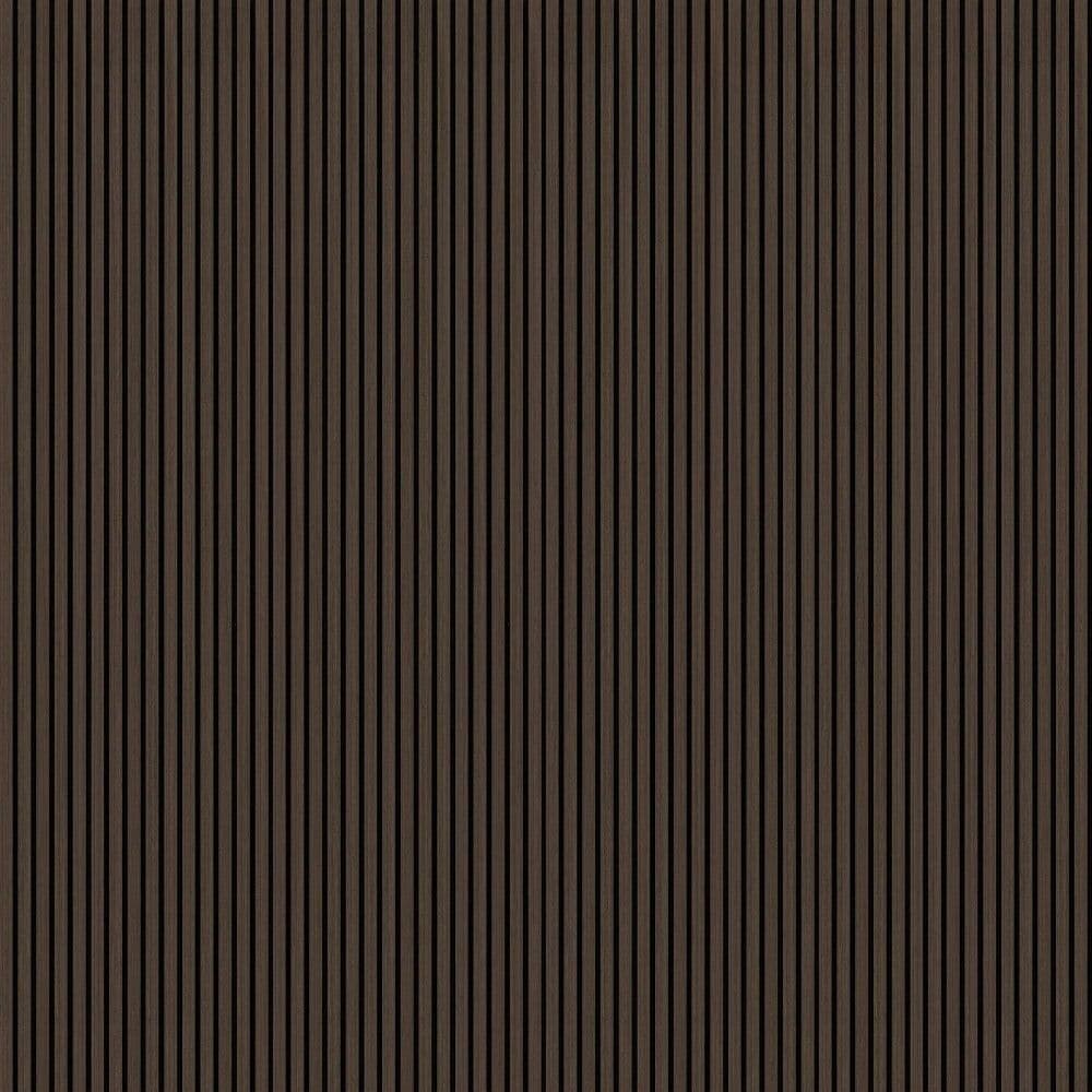 60cm x 240cm Dark Walnut Fluted Wall Panel - Home Luxe Interior