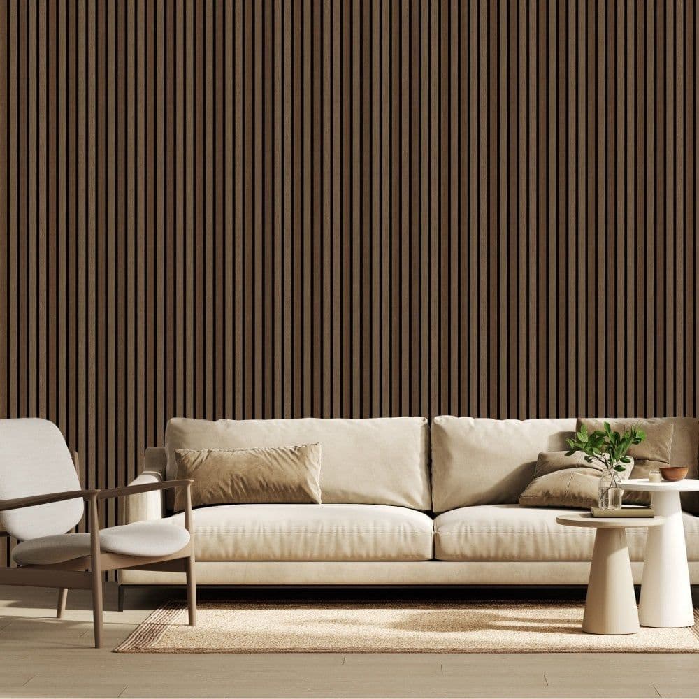[EKM-AUTOGENERATED]60cm x 240cm Light Walnut Fluted Wall Panel - Home Luxe Interior