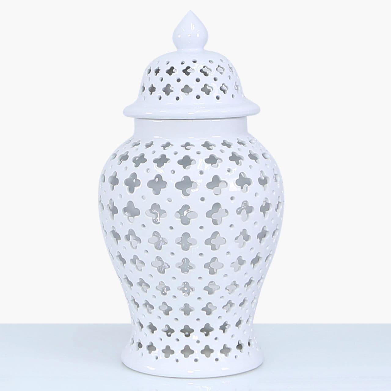 [EKM-AUTOGENERATED]61cm Luxe Decor Ginger Jar White