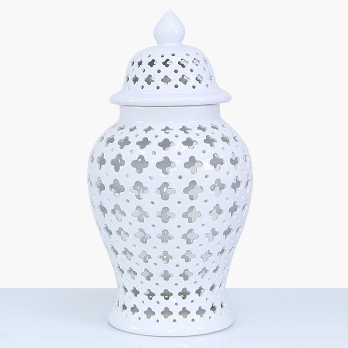 [EKM-AUTOGENERATED]61cm Luxe Decor Ginger Jar White