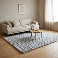 Home Luxe Grey Bubble Faux Fur Rug Soft Shaggy Living Room 160x230cm