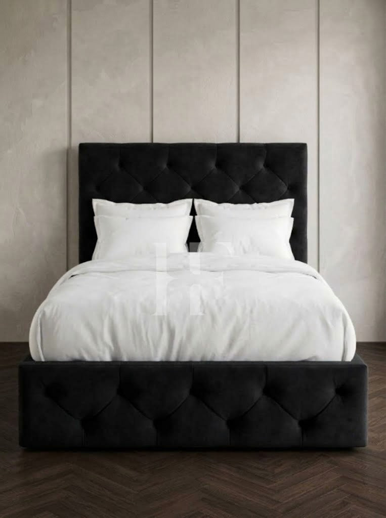 Luxury Diamond Tufted Chesterfield Upholstered Bed Frame