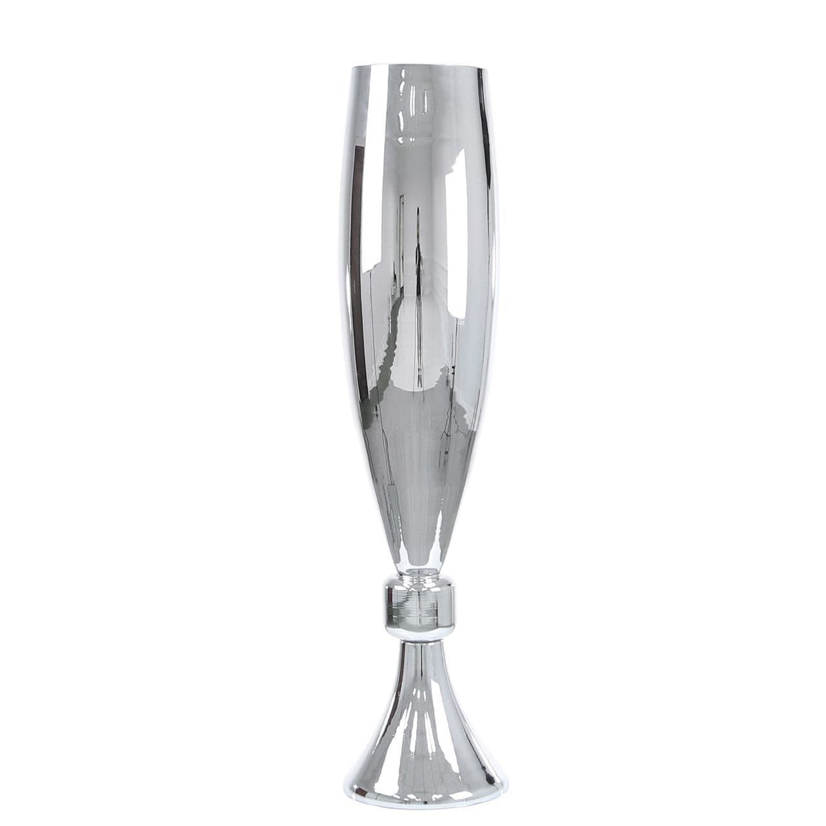[EKM-AUTOGENERATED]70cm Silver Glass Decoration Vase