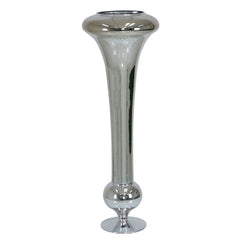 [EKM-AUTOGENERATED]815cm Fluted Glass Vase Silver