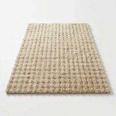 Home Luxe Natural Bubble Faux Fur Rug Soft Fluffy Large Area Mat - 160 x 230cm