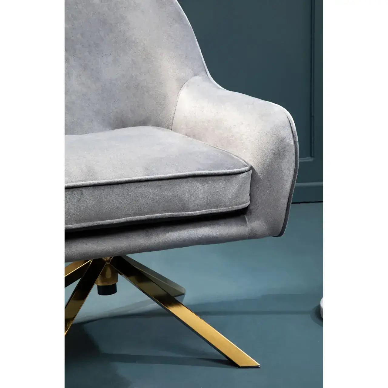 Avery Grey Velvet Chair