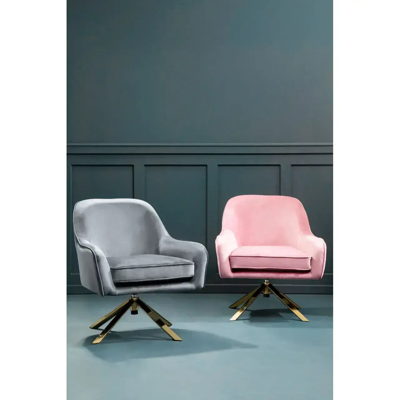Avery Grey Velvet Chair