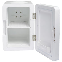 Blaupunkt 6L Mini Fridge - Portable White Cooler for Home, Office & Car