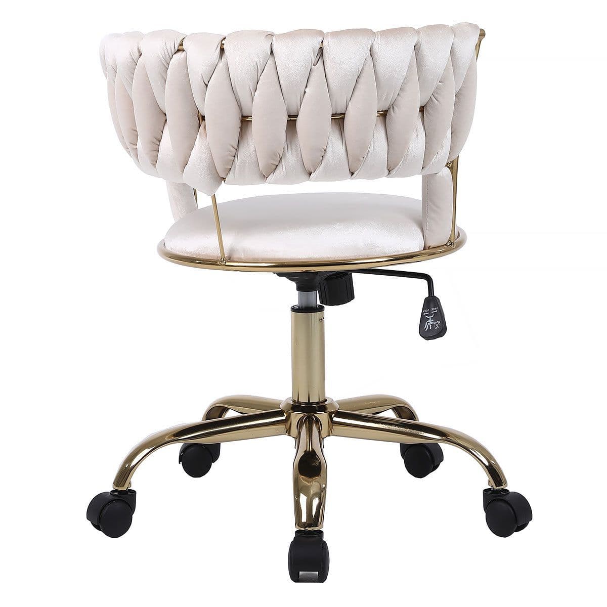 Camellia Cream & Gold Office Chair - Home Luxe Interior
