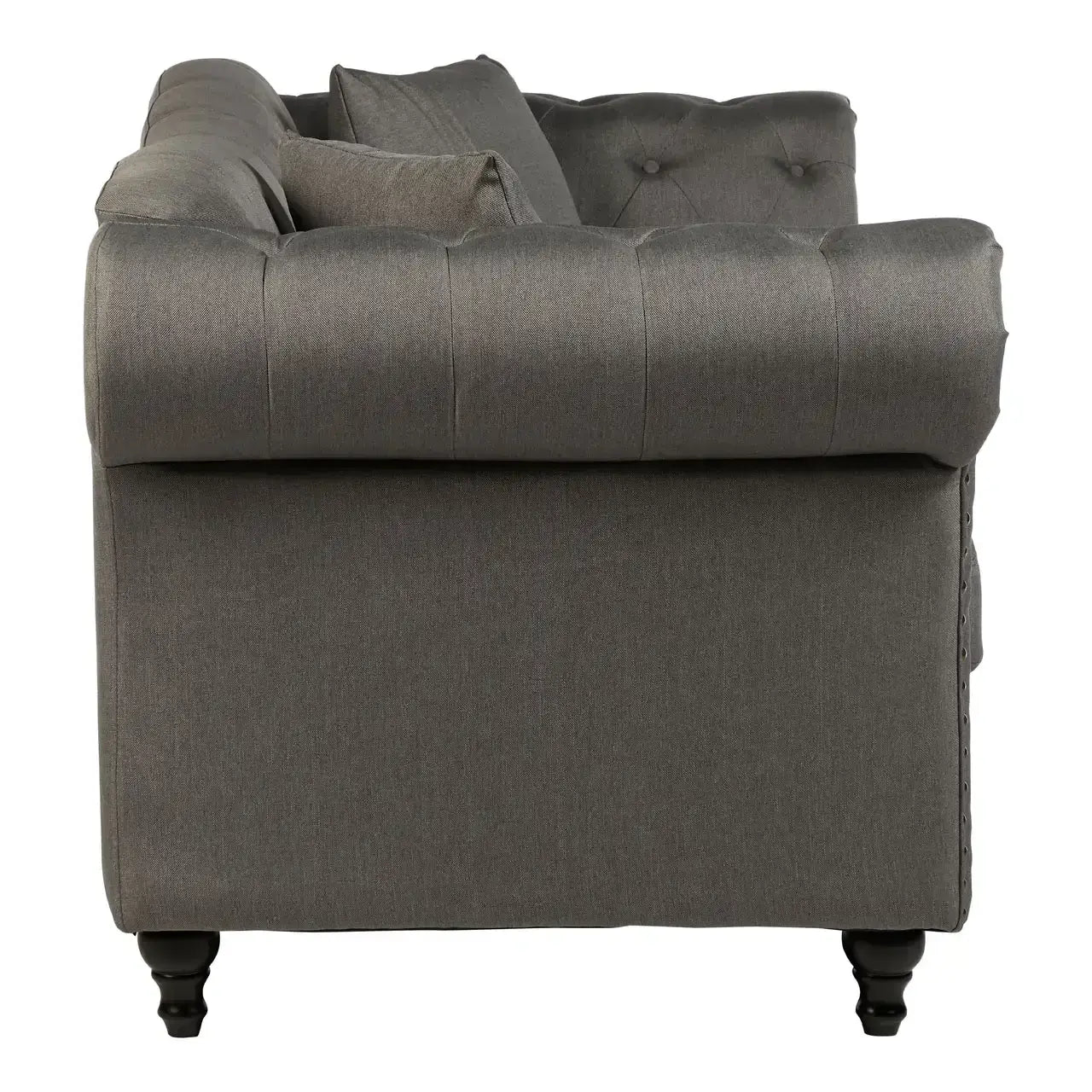 Fable 2 Seat Grey Chesterfield Sofa