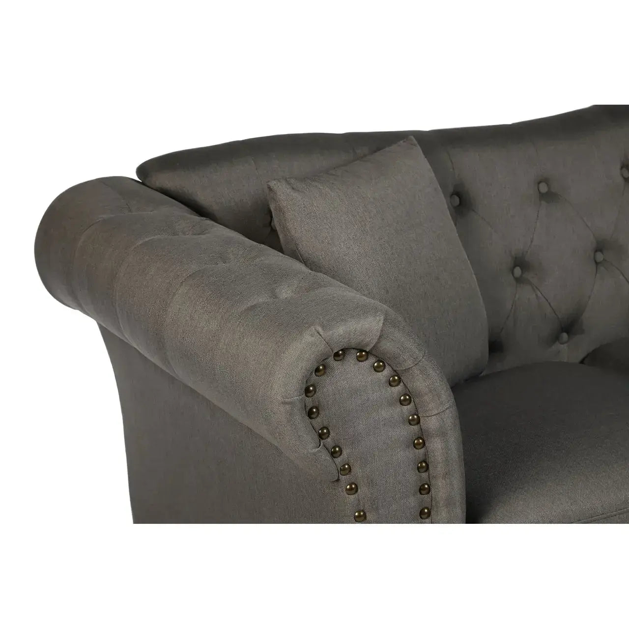 Fable 2 Seat Grey Chesterfield Sofa