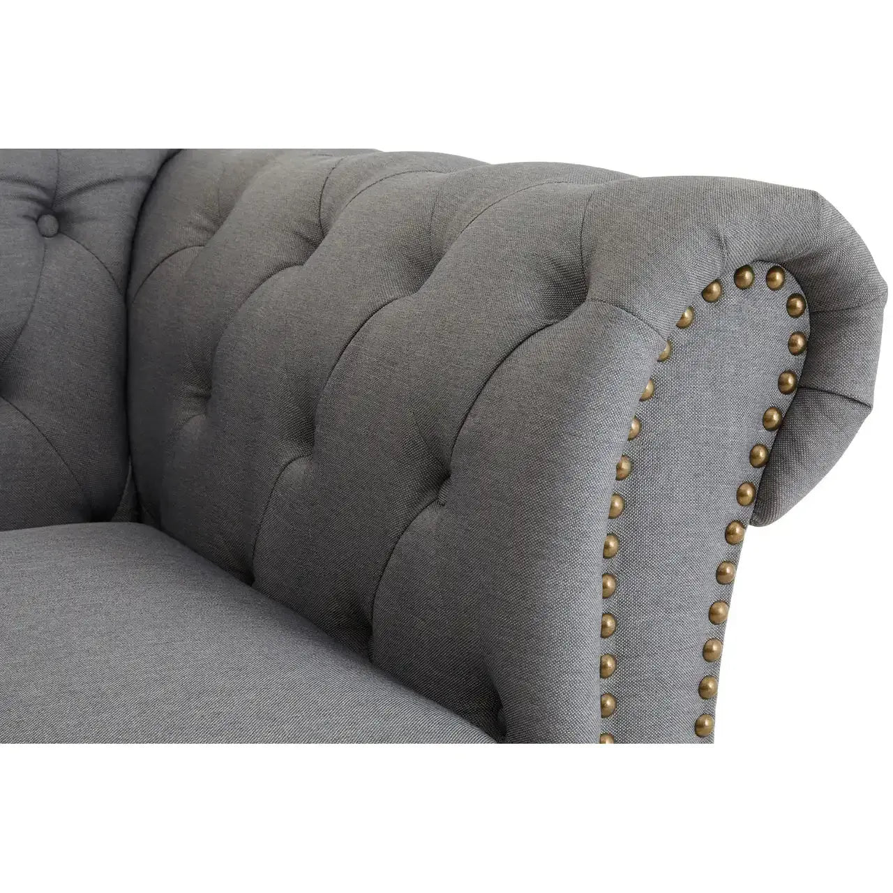 Fable Grey Chesterfield Chair