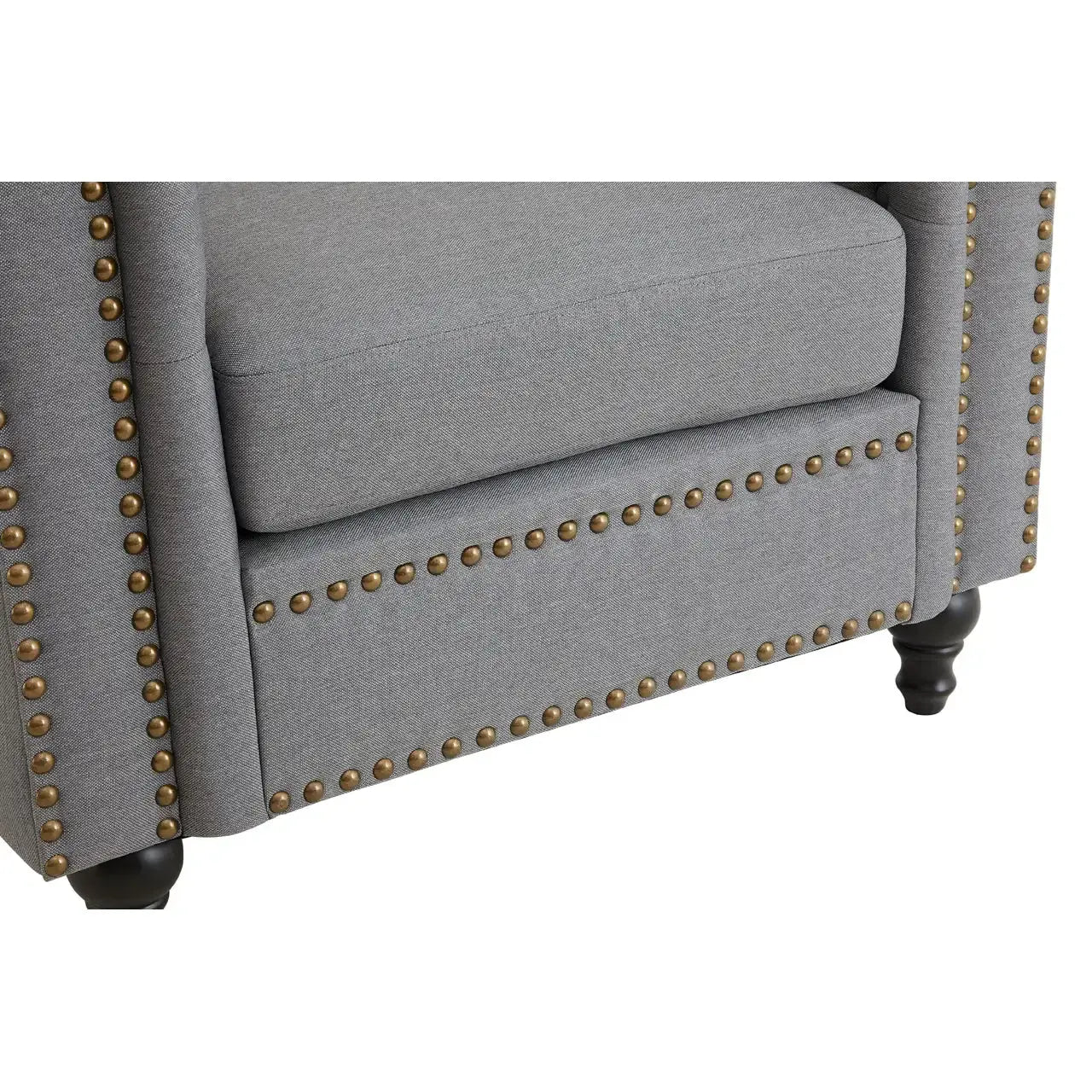 Fable Grey Chesterfield Chair