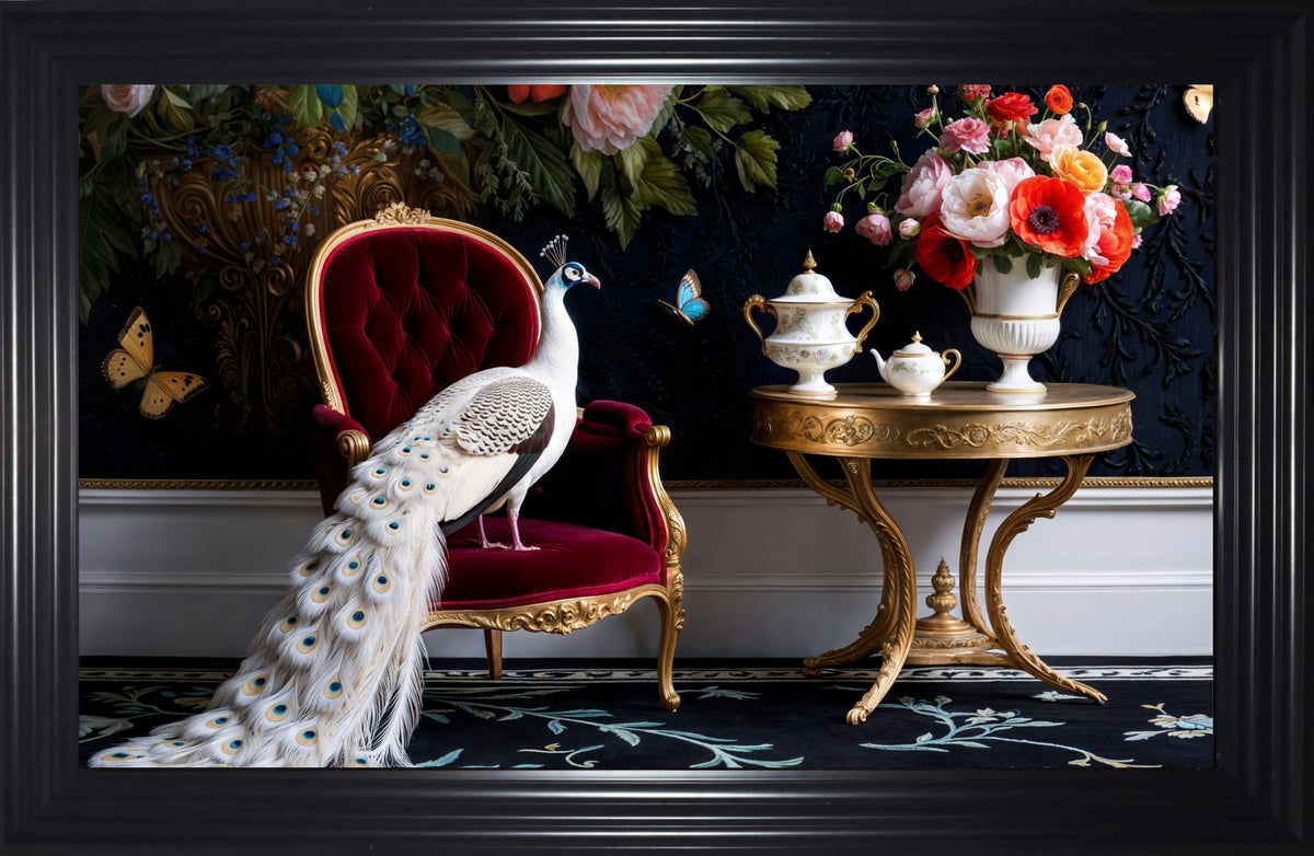French Velvet Celestine peacock amid opulence 2 - Home Luxe Interior