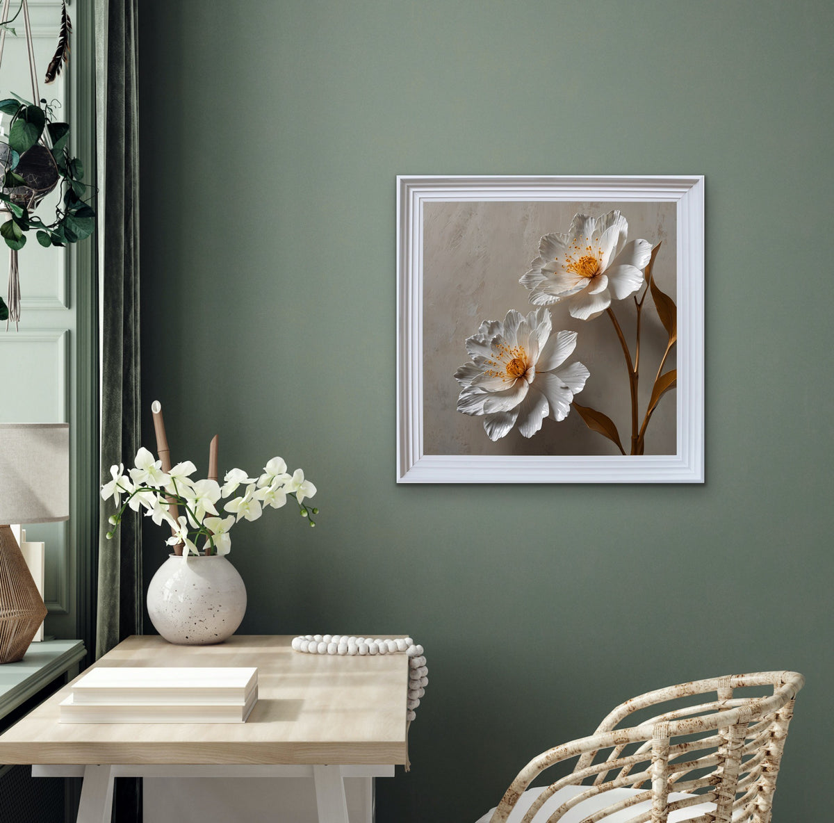 French Velvet Delicate florals shimmer with tranquil grace. - Home Luxe Interior