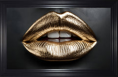 French Velvet Golden lips - Home Luxe Interior