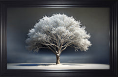French Velvet Silver Tree - Home Luxe Interior
