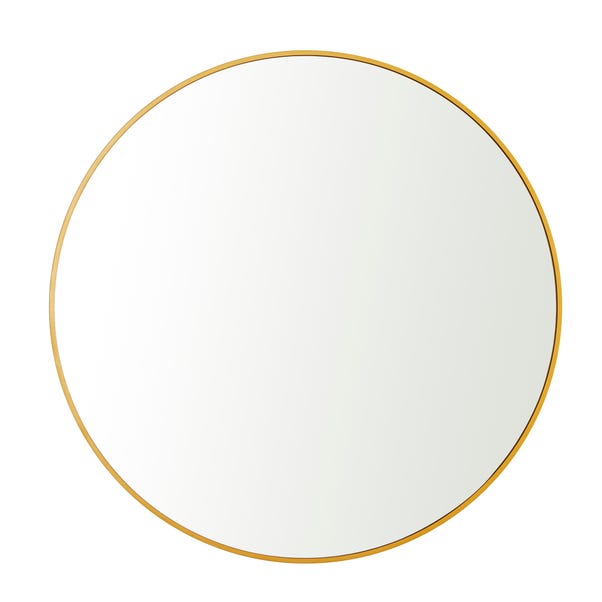 Gold Round Mirror 71cm | Home Luxe Interior