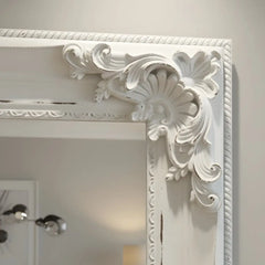 Juliette Large White Ornate Full Length Mirror 180x90cm