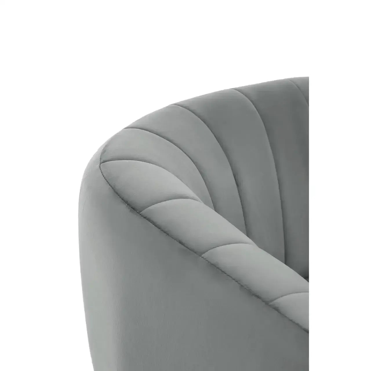 Larissa Grey Velvet Chair