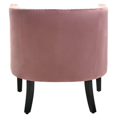 Larissa Pink Velvet Studded Chair