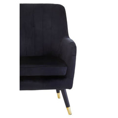 Loretta Black Velvet Accent Chair - Home Luxe Interior
