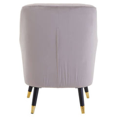 Loretta Mink Velvet Accent Chair With Black Legs  Home Luxe Interior