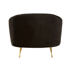 Manhattan Black Velvet Armchair
