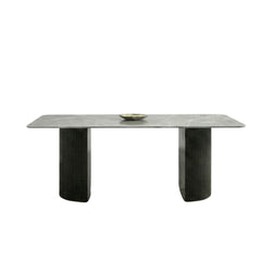 Olympia Grey Ceramic Dining Table & 4 Chairs Set 160cm