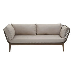 Opus Three Seat Bronze and Charcoal Sofa